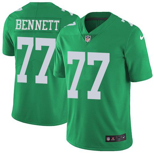 Nike Men & Women & Youth Eagles 77 Michael Bennett Green Color Rush Limited Jersey,We sell and wholesale Nike Men & Women & Youth Eagles 77 Michael Bennett Green Color Rush Limited Jersey on line form chian!